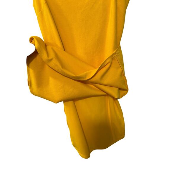 NEW! Lulus S Golden Yellow Bodycon Mini Dress $78 Strappy Stretch Sexy Mustard - Picture 8 of 9